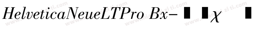 HelveticaNeueLTPro Bx字体转换